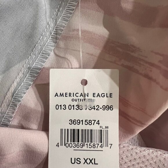 American Eagle Outfitters‎ Mens USA Flag Boardshorts Size XXL Red White Blue NWT - Picture 6 of 8